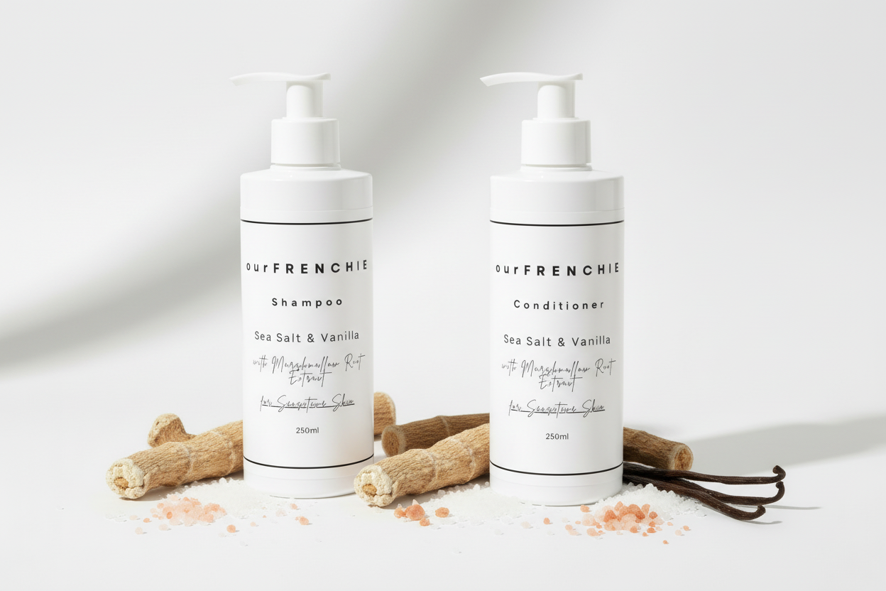 OurFrenchie Shampoo & Conditioner Bundle – Sea Salt & Vanilla